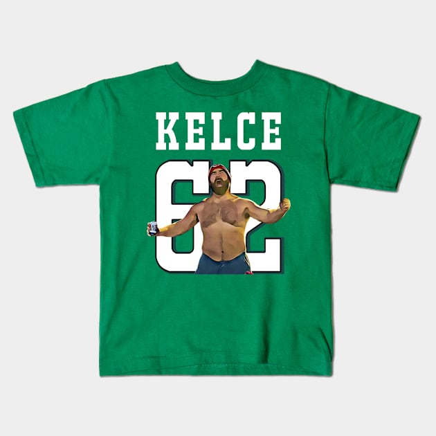 jason kelce Kids T-Shirt by Folke Fan Cv